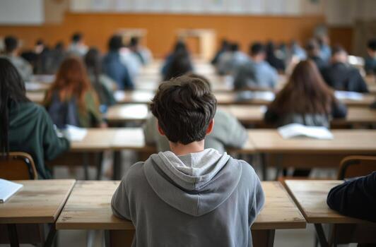 Students preparing for exams at Expluar